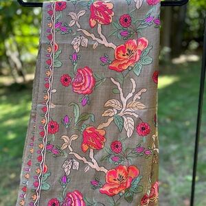 Beautiful Hand embroidered shawl /wrap from kashmir